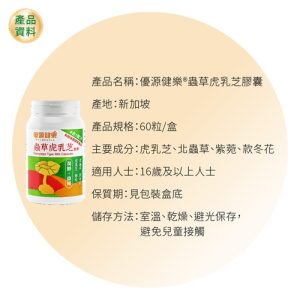 蟲草虎乳芝膠囊Cordyceps Tiger Milk Capsules：圖片 2